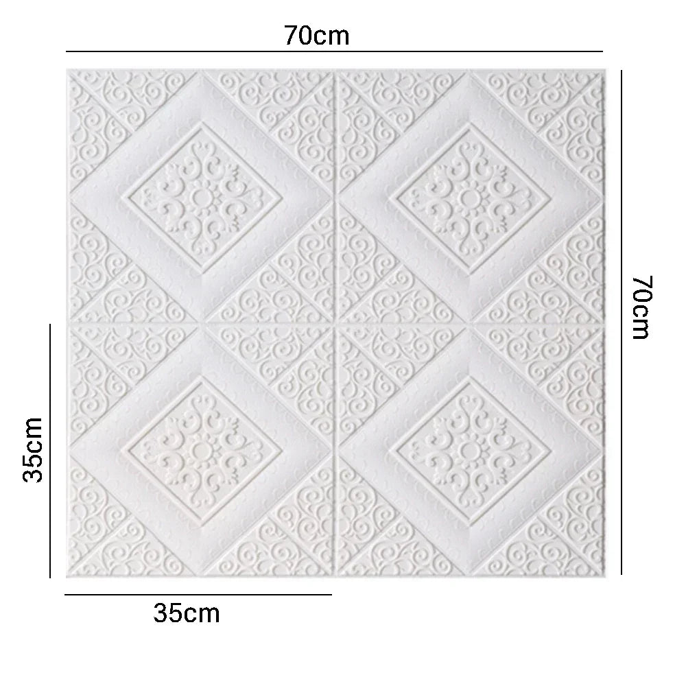 3D Self-Adhesive Ceiling Wallpaper Panels