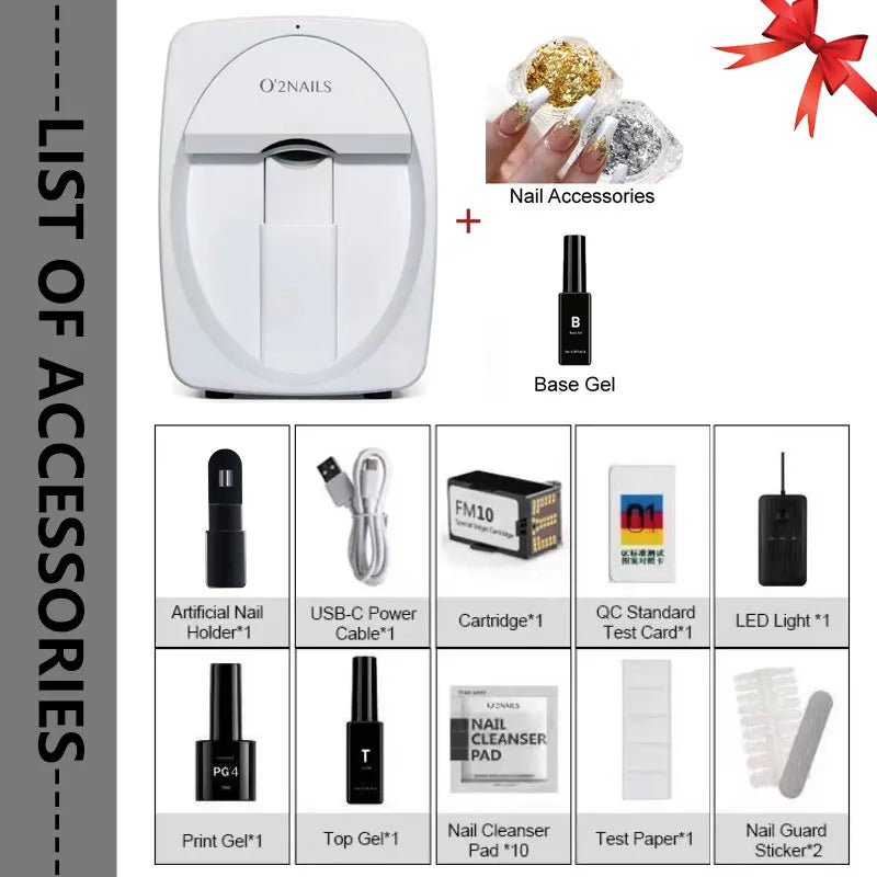 Smart Professional Mobile Nail Printer Machine