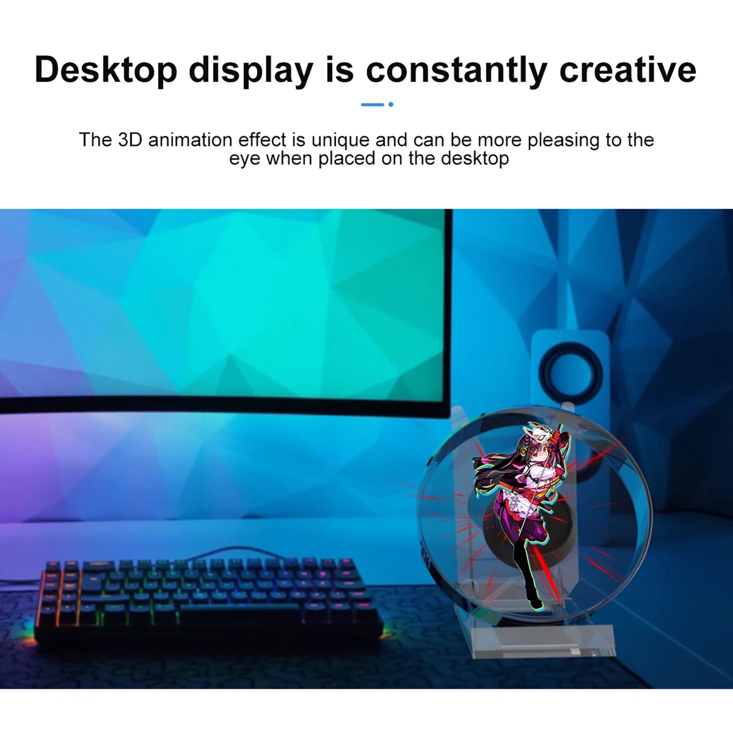 3D Holographic Mini Projector With Transparent Protective Cover