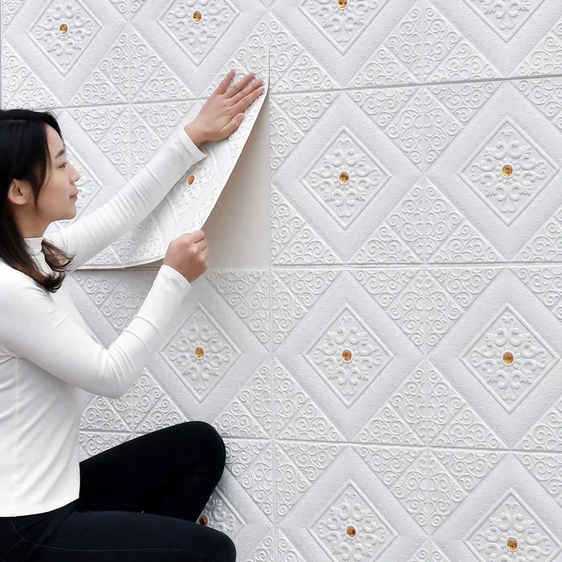 3D Self-Adhesive Ceiling Wallpaper Panels