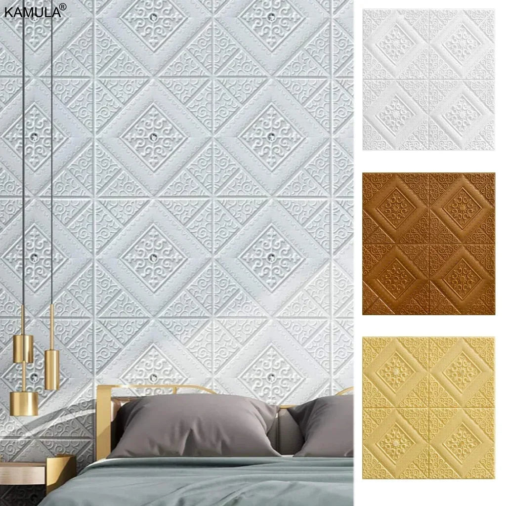 3D Self-Adhesive Ceiling Wallpaper Panels