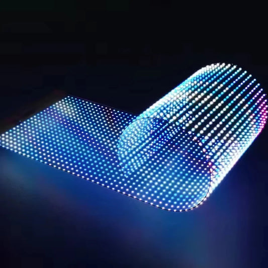 Transparent flexible Self Adhesive  LED Screen