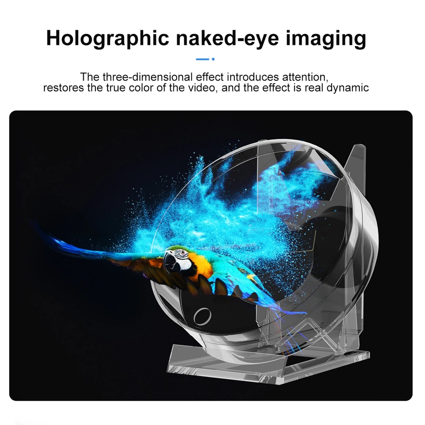 3D Holographic Mini Projector With Transparent Protective Cover