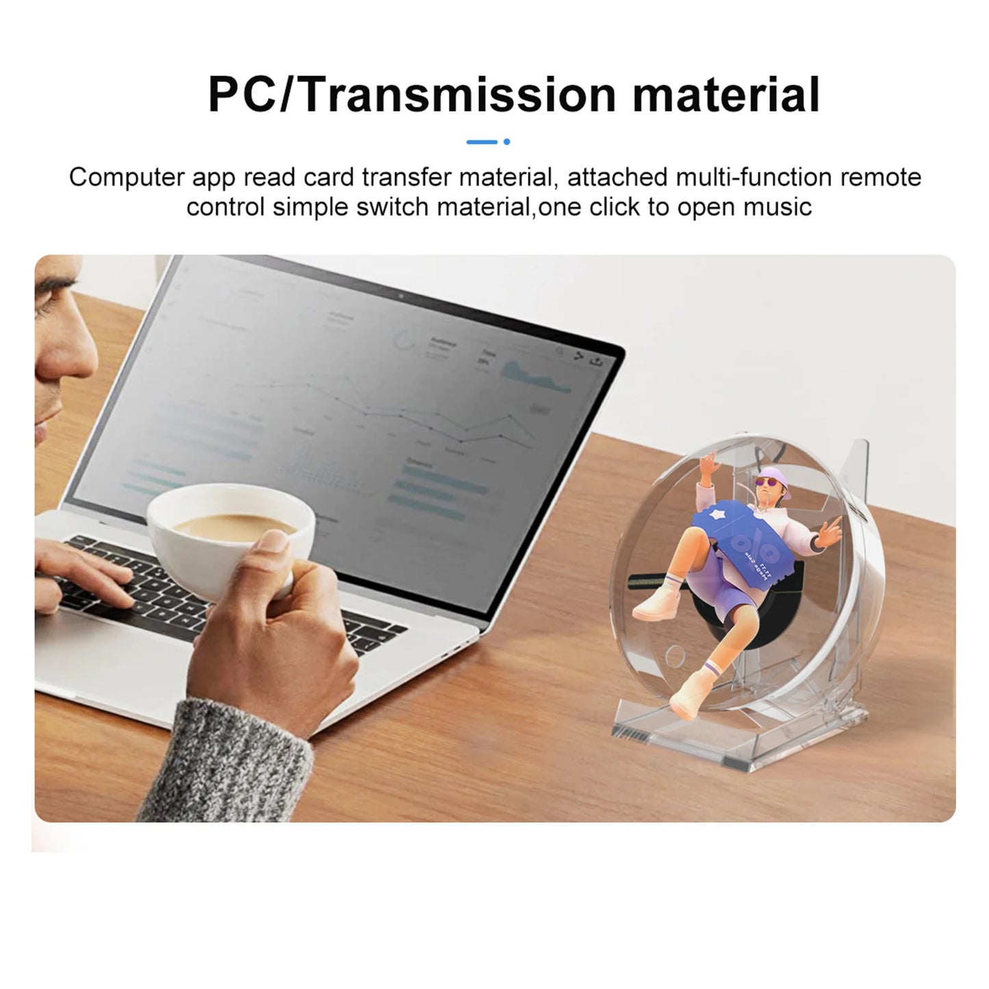 3D Holographic Mini Projector With Transparent Protective Cover