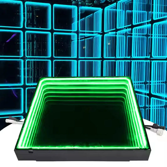 Stage LED Dance Floor Light Full Color RGB Magnetic Mirror Floor Lights for DJ Disco Club Wedding Party Stage Panels Christmas